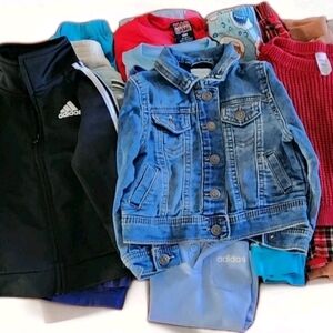 Boys Clothing Lot 20 Pcs 12–18 M Demin Jacket sweater jogger pants shorts Tshirt